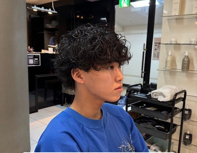 メンズスパイラルパーマ　海老名メンズ　厚木メンズ