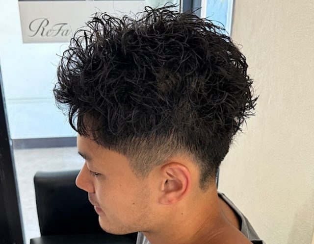 スパイキーパーマ　メンズパーマ　海老名メンズ　海老名メンズパーマ