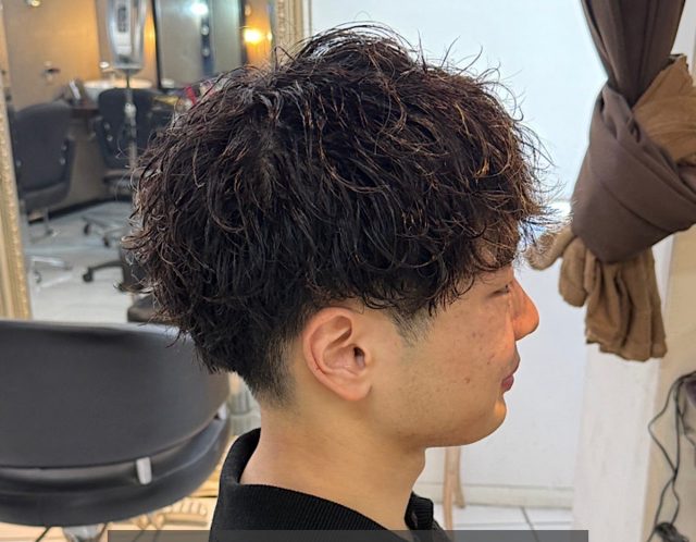 シャドウパーマ　メンズパーマ　海老名メンズパーマ　