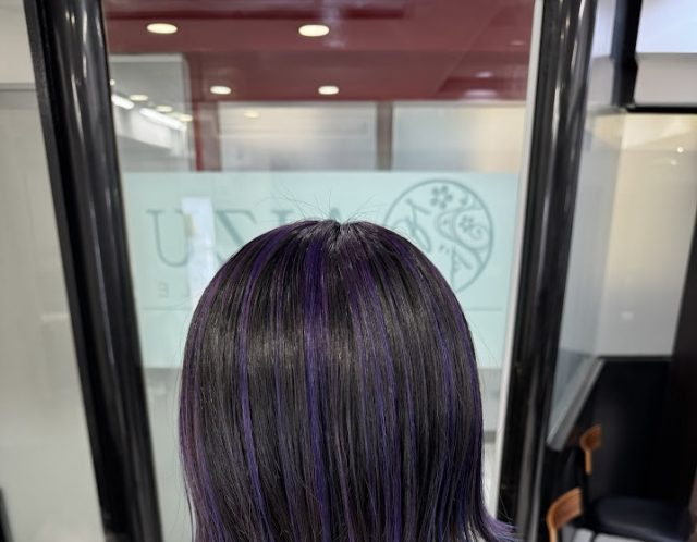 バレイヤージュ　本厚木バレイヤージュ　本厚木白髪ぼかし　本厚木デザインカラー