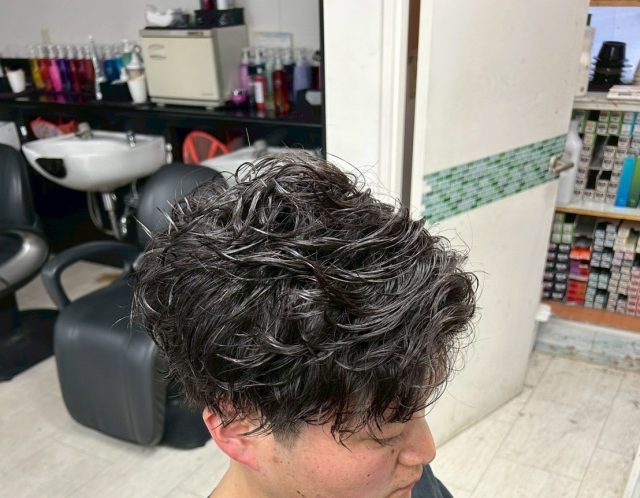 ニュアンスパーマ　本厚木メンズパーマ