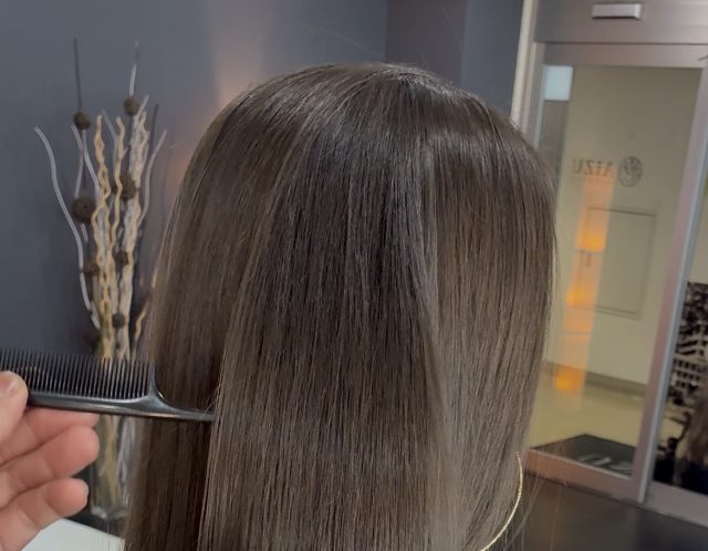 髪質改善　モカブラウン　ダークブラウン　