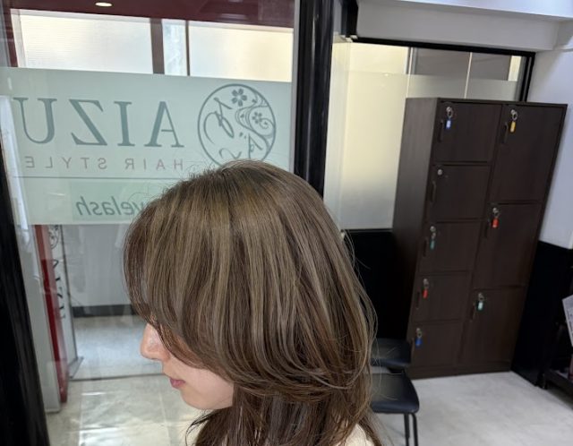 アンブレラカラー　レイヤーカット　AIZU本厚木店